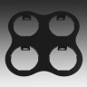 Комплект из светильников и рамки LIGHTSTAR Domino D64706060606