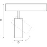 Светильник LIGHTSTAR TETA 205027RLED 15W 900LM 24G PRO 3000-6000K DIM для 1-фазного трека черный